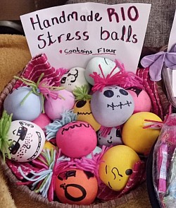 Handmade stress balls